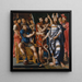 Moïse and Aaron before Pharaoh, an allegory of the Dinteville family - Master of the Dinteville Allegory — framed artwork on a wall