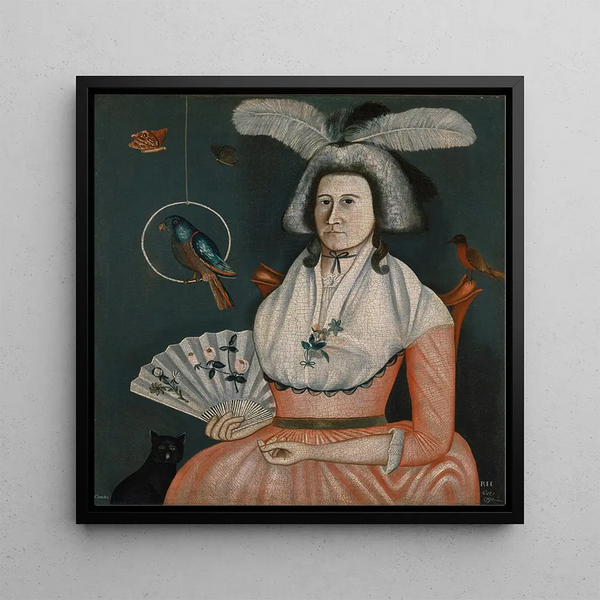 Molly Wales Fobes - Rufus Hathaway — framed artwork on a wall