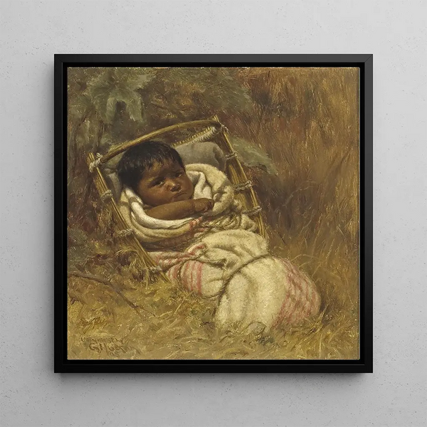 Moments of Anxiety - Grace Carpenter Hudson — framed artwork on a wall