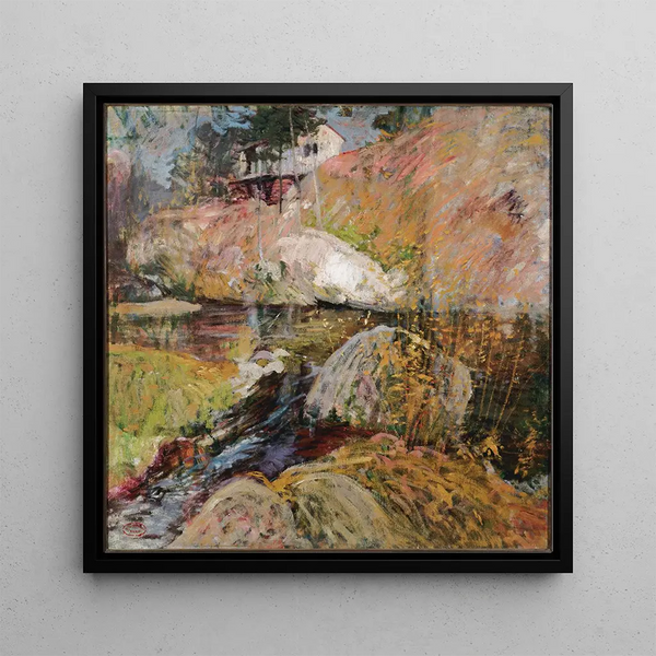 My Summer Studio - John Henry Twachtman — framed artwork on a wall