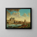 the Entry of the Prussian troops into Amsterdam on October 10, 1787 - Monogramist IMP — framed artwork on a wall