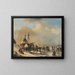 Plaisirs de patinage - Monogrammiste JG — framed artwork on a wall