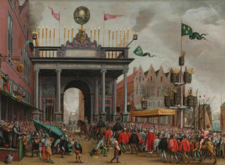 Joyful Entry of the Duke of Anjou in Antwerp on February 19, 1582 - Monogramist MHVH — artwork view
