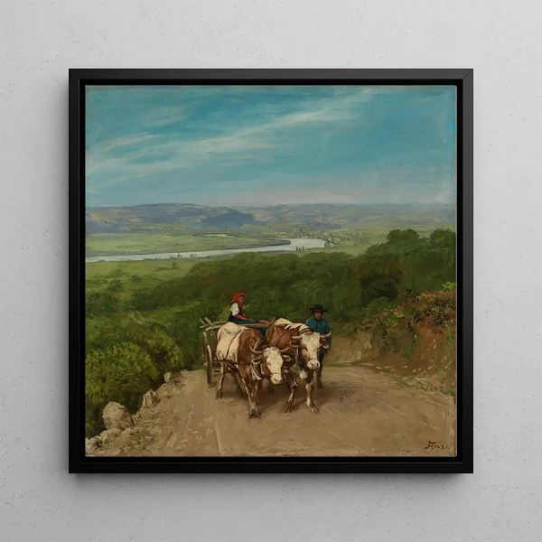 Montée - Hans Thoma — framed artwork on a wall