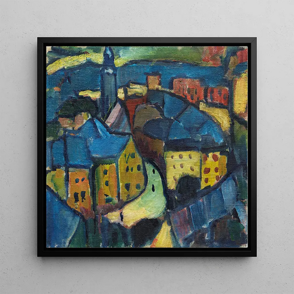 Montjoie Monschau II - Hermann Stenner — framed artwork on a wall