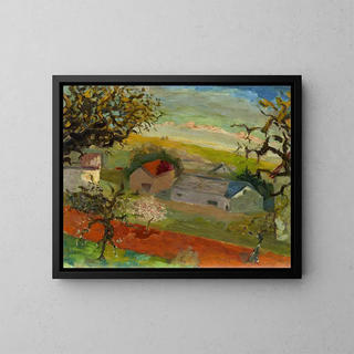 La Ferme aux Couches - Morgan Russell — framed artwork on a wall