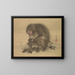Monkeys - Mori Sosen — framed artwork on a wall
