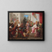 Un roi miséricordieux - Moritz Daniel Oppenheim — framed artwork on a wall