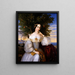 Portrait of Charlotte de Rothschild - Moritz Daniel Oppenheim — framed artwork on a wall