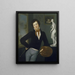 Self-portrait Painting - Moritz Daniel Oppenheim — framed artwork on a wall