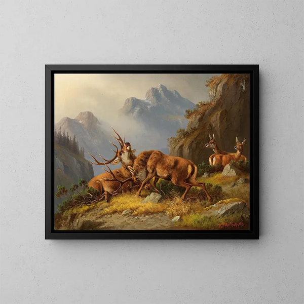 The Fight - Moritz Müller — framed artwork on a wall