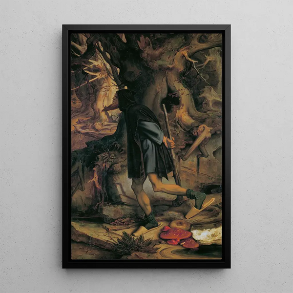 Rübezahl - Moritz von Schwind — framed artwork on a wall