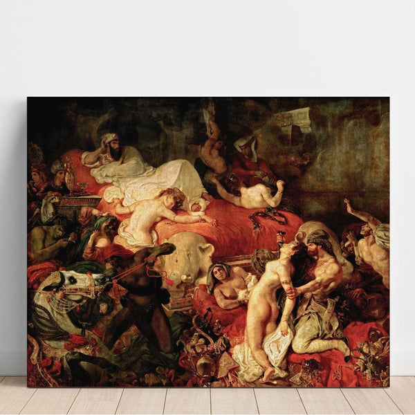 Reproduction of the painting of Sardanapalus's Death - Eugène Delacroix