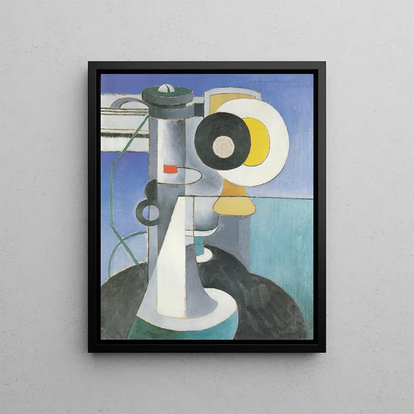 Phone Painting - Morton Livingston Schamberg — framed artwork on a wall