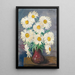 Bouquet de Marguerites - Moïse Kisling — framed artwork on a wall
