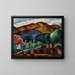 View of Canigou - Moïse Kisling — framed artwork on a wall