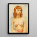Young Blonde Woman - Moïse Kisling — framed artwork on a wall