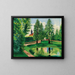 Le parc et le bassin du château de Gressy - Moïse Kisling — framed artwork on a wall