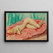 Nude reclining - Moïse Kisling — framed artwork on a wall