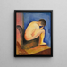 I Do Not Sit Down - Moïse Kisling — framed artwork on a wall
