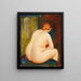 Pas en arrière - Moïse Kisling — framed artwork on a wall