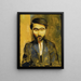 Portrait of Mieczysław Zborowski 1889-1930 - Moïse Kisling — framed artwork on a wall