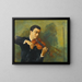 Portrait of the violinist Milstein - Moïse Kisling — framed artwork on a wall