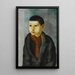Portrait of a Young Boy - Moïse Kisling — framed artwork on a wall