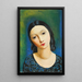 Head of Young Girl - Moïse Kisling — framed artwork on a wall