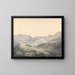 The Bay of Barmouth at the confluence of the Mowddach and Gwinion rivers - Moses Griffith — framed artwork on a wall