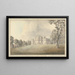 View of Baron Hill, Anglesey, Wales - Moses Griffith — framed artwork on a wall