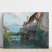 Reproduction of the painting of a motif of a styrian steelworks - Alfred Zoff
