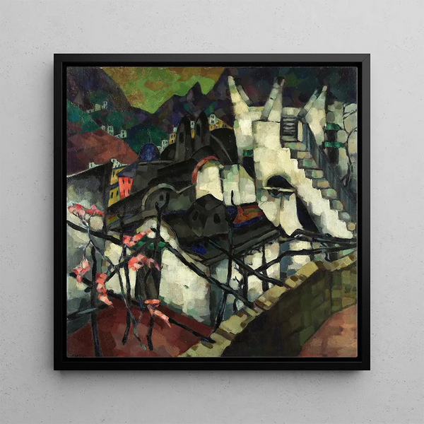 Motif of Capri - Konrad Mgi — framed artwork on a wall