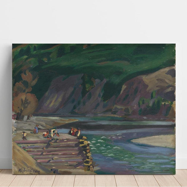 Reproduction of the painting Motif of Dolný Kubín - Arnold Peter Weisz-Kubínčan