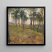 Forest motif painting at Kritzendorf - Carl Raimund Lorenz — framed artwork on a wall