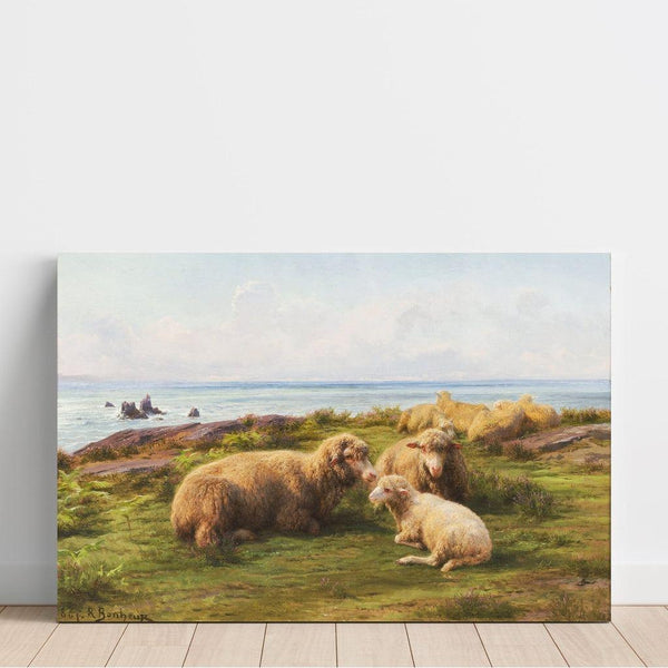 Reproduction of the painting Sheep by the Sea - Rosa Bonheur