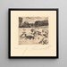Sheep Grazing - Lovis Corinth — framed artwork on a wall