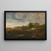 Landscape painting with shepherds at rest and their livestock, antiquities beyond - Moyses van Uyttenbroeck — framed artwork on a wall