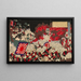 Large victory painting of our army at the fall of Pyongyang in Korea - Masai Shungyo — framed artwork on a wall