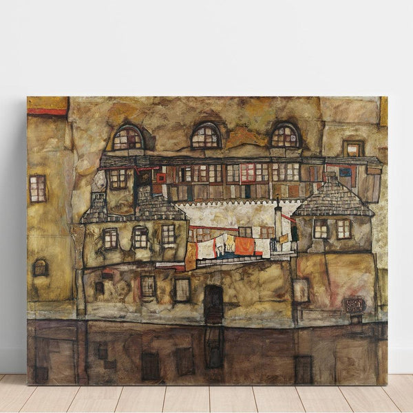 Reproduction of the painting Wall-mounted speaker on the river - Egon Schiele