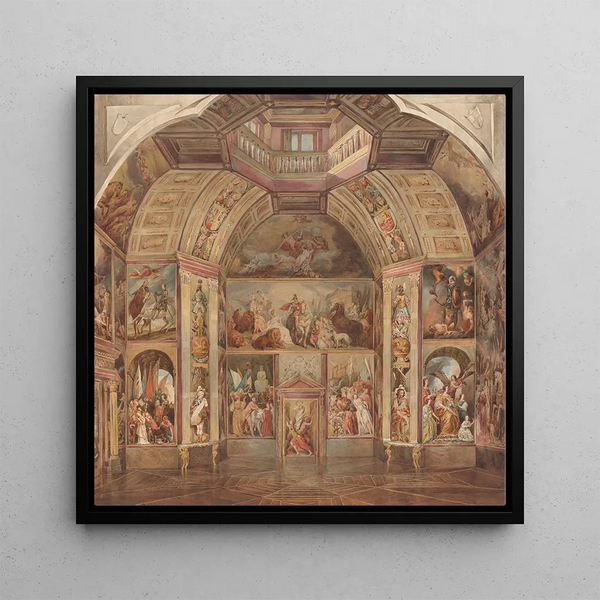 North wall painting of the Oranjezaal Huis ten Bosch The Hague - Tieleman Cato Bruining — wall display of the artwork