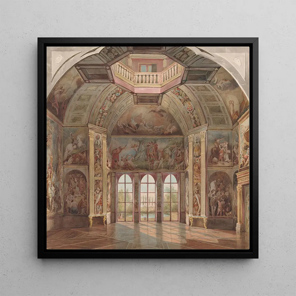 the South Wall of the Oranjezaal Huis Ten Bosch - The Hague - Tieleman Cato Bruining — wall display of the artwork