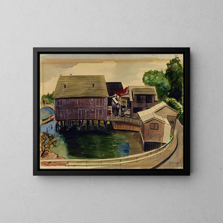 Gloucester East 1 Painting - Muriel Walcoff — framed artwork on a wall