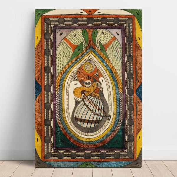 Reproduction of the painting Musician Painting - Adolf Wölfli