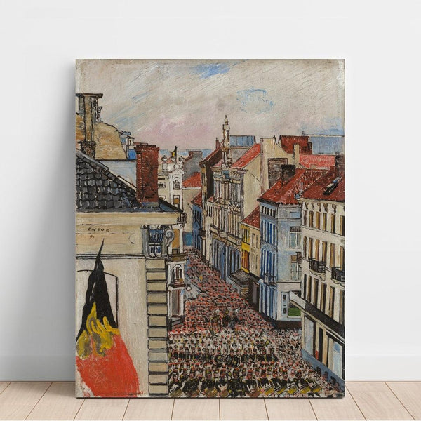 Reproduction of the painting Music at Vlaanderenstraat - James Ensor