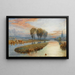 Reed Gatherers - Myles Birket Foster — framed artwork on a wall