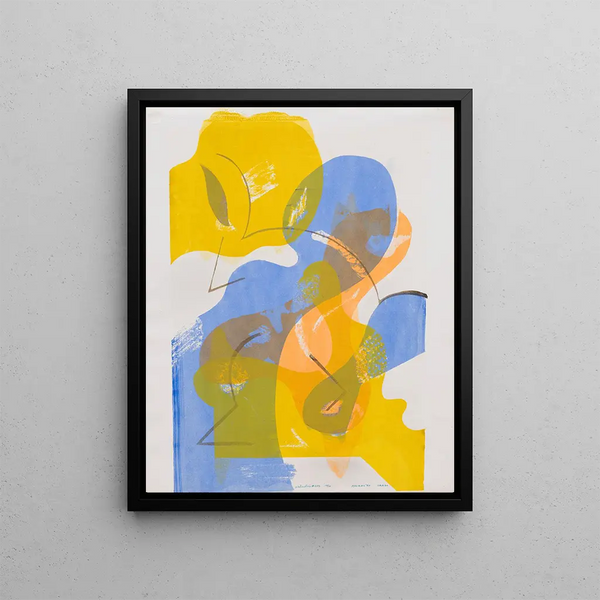 Abstract Painting 202 - Myron Kozman — framed artwork on a wall