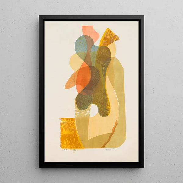 Abstract Painting 208 - Myron Kozman — framed artwork on a wall