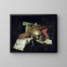 Still life vanity - Nicolas Peschier — framed artwork on a wall