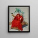 The Red Dress - N. C. Wyeth — framed artwork on a wall